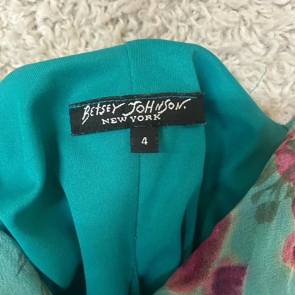 Vintage Silk Betsy Johnson Slip Dress Size 4 Fairy Romantic Coquette Flirty - Picture 5 of 6